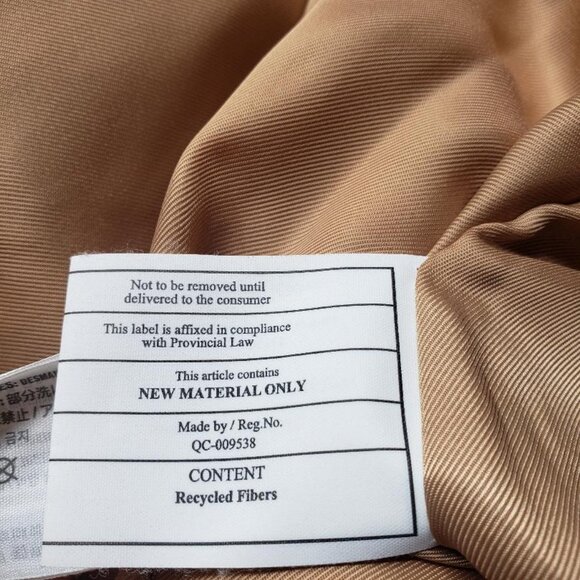 Abercrombie & Fitch Jacket Womens Sz Med Vegan Leather A&F Mini Puffer Coat Tan - Picture 5 of 8